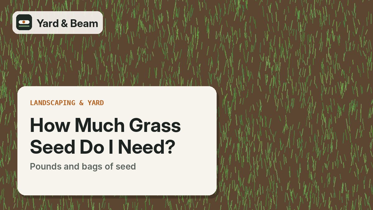 Hand spreader scattering grass seed over raked bare soil